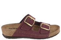 salg af ROHDE SLIPPERS I BORDEAUX OLIERET SKIND