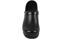 SANITA CLOOSED BLACK W TRÆSKO MED GUMMISÅL