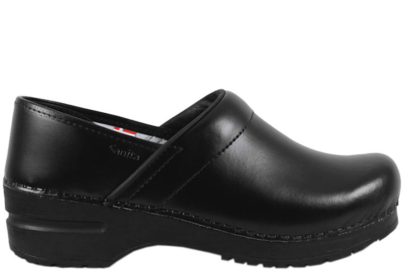 salg af SANITA CLOOSED BLACK M TRÆSKO MED GUMMISÅL