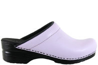 salg af SANITA - SISSE OPEN PU LEATHER PURPLE TRÆSKO