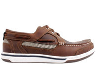 salg af SEBAGO TRITON THREE-EYE SEJLERSKO I BRUNT OLIERET SKIND