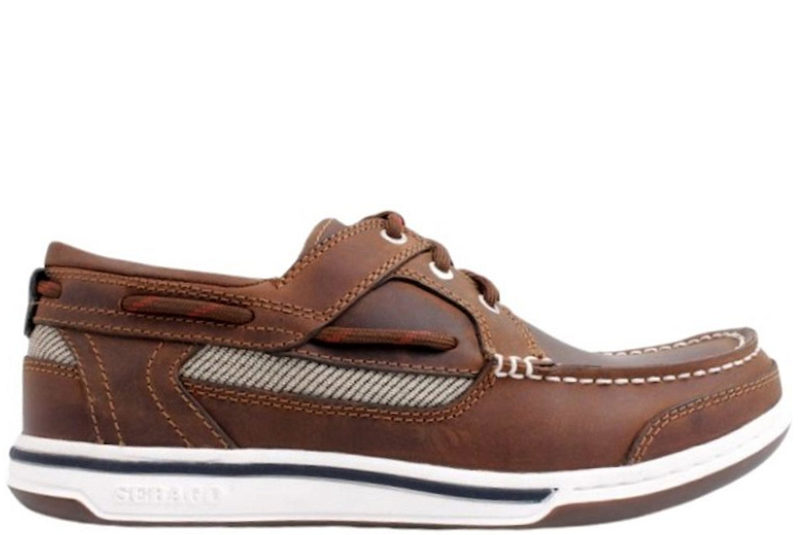 salg af SEBAGO TRITON THREE-EYE SEJLERSKO I BRUNT OLIERET SKIND