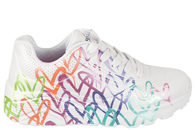 salg af SKECHERS UNO LITE - METALLIC JOY HEARTS WHITE SNEAKER