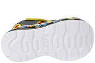 SKECHERS SANDAL I GULT TEKSTIL OG PU