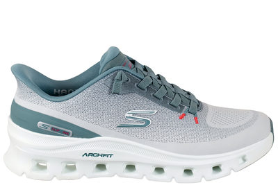 salg af SKECHERS ARCH FIT GLIDE-STEP PRO GRAY BLUE SLIP-INS