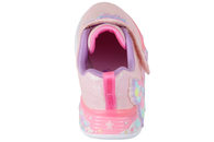 SKECHERS SKO I LYSERØDT TEKSTIL