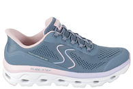 salg af SKECHERS GLIDE-STEP SOLE GREY BLUE SLIP-INS