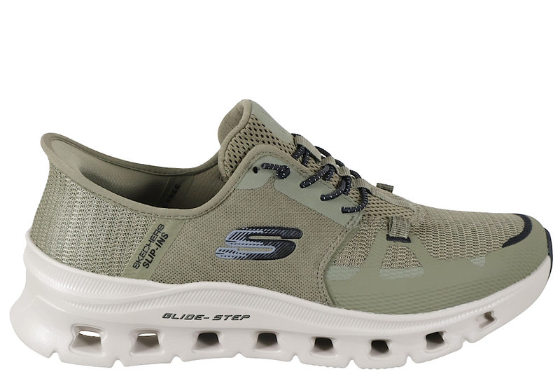 salg af SKECHERS GLIDE-STEP PRO OLIVE GREEN SLIP-INS