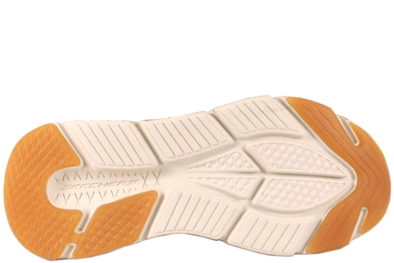 Køb SKECHERS MAX CUSHIONING ULTIMATE BEIGE GULD GLIMMER SNEAKERS Her