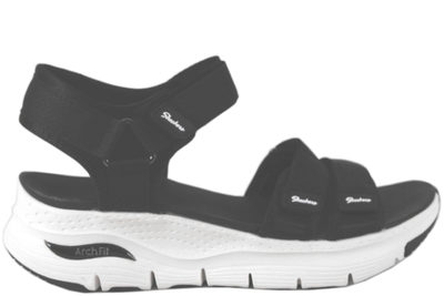 salg af SKECHERS ARCH FIT SORT SANDAL I TEKSTIL