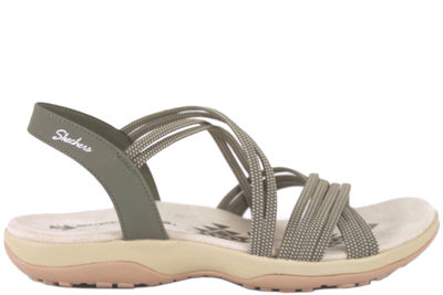 salg af SKECHERS TURN IT UP GRØN SANDAL I TEKSTIL