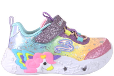 salg af SKECHERS S LIGHTS UNICORN CHARMER - TWILIGHT DREAM MED LYS