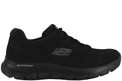 salg af SKECHERS FLEX ADVANTAGE 4.0 SNEAKERS I SORT TEKSTIL