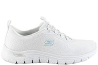 salg af SKECHERS GLEAMING SNEAKERS I HVIDT TEKSTIL