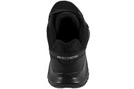 SKECHERS SNEAKERS I SORT TEKSTIL OG MESH