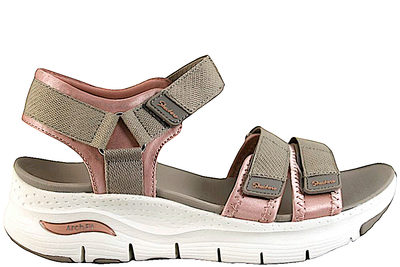salg af SKECHERS ARCH FIT SANDAL BEIGE TEKSTIL