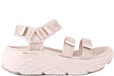 salg af SKECHERS MAX CUSHIONING LURED BEIGE SANDAL