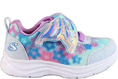 salg af SKECHERS FAIRY CHASER FRITIDSSKO MED SOMMERFUGL OG LYS