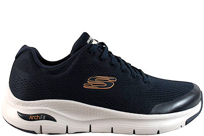 salg af SKECHERS ARCH FIT EKSTRA WIDE NAVY BLUE SNEAKERS