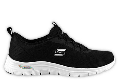 salg af SKECHERS ARCH FIT VISTA GLEAMING BLACK SNEAKERS