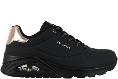 salg af SKECHERS UNO SHIMMER AWAY BLACK SNEAKERS