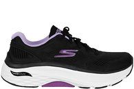 salg af SKECHERS MAX CUSHIONING ARCH FIT BLACK PURPLE SNEAKERS