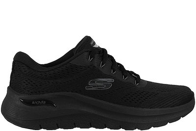 salg af SKECHERS ARCH FIT 2.0 SNEAKERS I SORT TEKSTIL