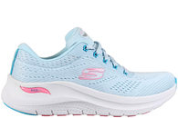 salg af SKECHERS ARCH FIT 2.0 BIG LEAUGE LIGHT BLUE SNEAKERS