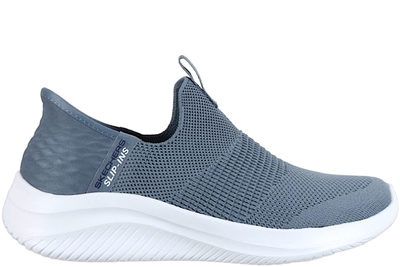 salg af SKECHERS ULTRA FLEX 3.0 COZY STREAK GREY BLUE SNEAKERS