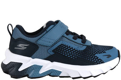 salg af SKECHERS ELITE SPORT TREAD SNEAKERS I BLÅ TEKSTIL