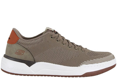 salg af SKECHERS CORLISS-DORSET SNEAKERS I GRØNT TEKSTIL