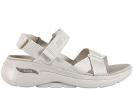 salg af SKECHERS GO WALK ARCH FIT SANDAL I RÅHVIDT TEKSTIL