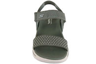 SKECHERS GO WALK ARCH FIT SANDAL - POLISHED OLIVE GREEN