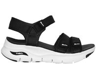 salg af SKECHERS ARCH FIT SANDAL I SORT TEKSTIL