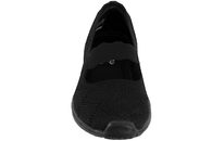 SKECHERS SEAGER CASUAL PARTY SKO I SORT TEKSTIL