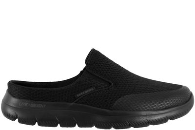 salg af SKECHERS SUMMITS VINDICATOR TØFFEL I SORT TEKSTIL