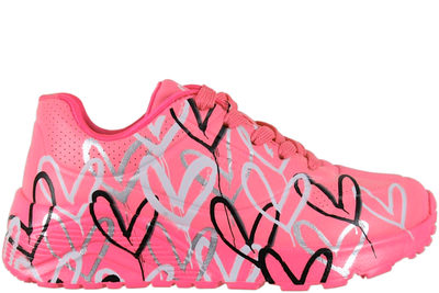 salg af SKECHERS UNO LITE - METALLIC LOVE HOT PINK SNEAKER