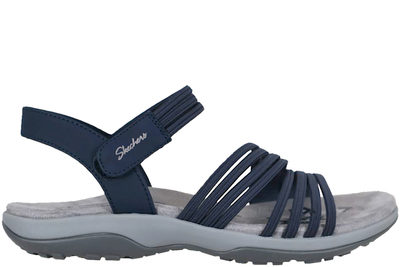 salg af SKECHERS RAGGAE SLIM COFFEE RUN NAVY BLUE SANDAL