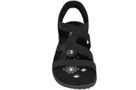 SKECHERS RAGGAE SLIM STRETCH FLEX BLACK SLIP-INS