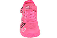 SKECHERS UNO LITE - LOVE LEVITATE HEARTS HOT PINK SNEAKER