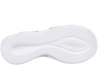 SKECHERS SLIP-IN SANDAL I LYSERØDT TEKSTIL