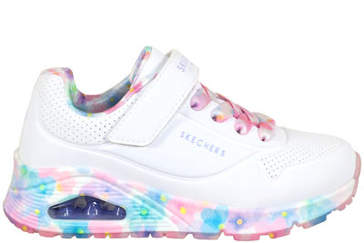 salg af SKECHERS UNO GEN1 - FRESH BLOOMS WHITE SNEAKER