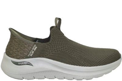 salg af SKECHERS ARCH FIT 2.0 - CRAYN OLIVE GREEN SNEAKER SLIP-INS