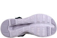 SKECHERS SANDAL I BLÅT TEKSTIL.