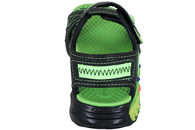 SKECHERS SANDAL I SORT OG GRØNT PU