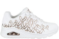 salg af SKECHERS UNO - GOLDEN HEART WHITE SNEAKER