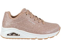 salg af SKECHERS UNO-GLITTER BOMB ROSEGOLD SNEAKER