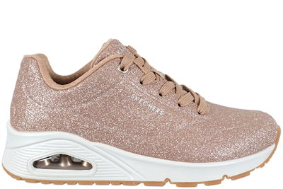 salg af SKECHERS UNO-GLITTER BOMB ROSEGOLD SNEAKER