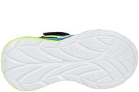 SKECHERS SNEAKERS I BLÅ OG GRØNT TEKSTIL