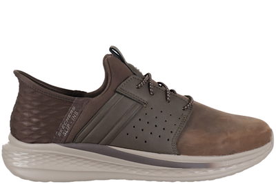 salg af SKECHERS SLADE - ZACHARY BROWN SUEDE SNEAKER SLIP-INS